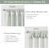 Madison Park Emilia Faux Silk Curtain, 120"L x 50"W, Dusty Aqua, Room Darkening, DIY Twist Tab Top