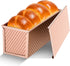Gicyiit Pullman Loaf Pan with Lid, 13x4 inch, Premium 2.2LB Nonstick Sandwich Bread