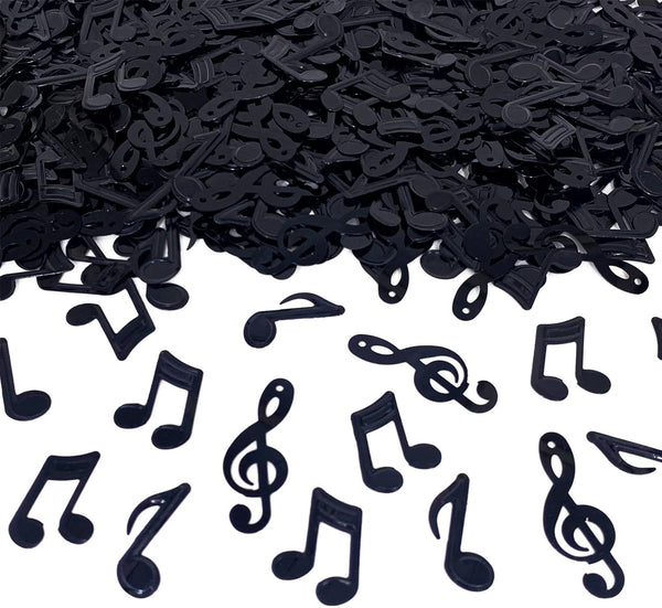JNSAXMI Confetti Musical Notes Confetti Black Musical Clef Cutout for Music Party Reception