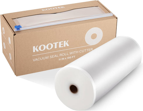 Kootek 11" x 150' Vacuum Sealer Bags Roll with Cutter Dispenser, Commercial Grade BPA Free Food Storage Bags