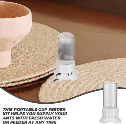 Yardwe 2pcs Ant Water Feeder, 5ML Liquid Feeder Ant Feeding Box, Micro Animal Nest Accessories