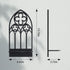 2 3) OYEFLY Pcs Gothic Sconces Wall Decor,Black Goth Decor Arched Church Wall (Style