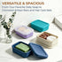 2 Sets, 1 Pack, AIMAIAIMAI Enhanced Leak Proof Travel Soap Case with Draining Pad, Silicone Shampoo Bar Travel Case