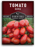 Roma Tomato Seeds for Planting - Determinate Heirloom Paste Tomato Variety for