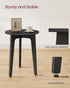ULET237BA01S VASAGLE MAEZO Collection - Small Side Table, Round End Table, Nightstand with Tapered Legs, Curved
