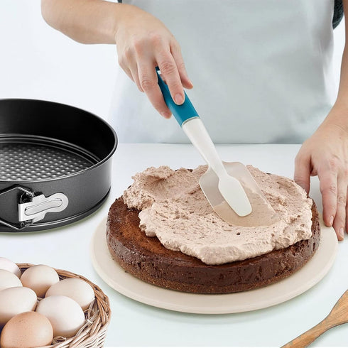 Springform Cake Pan Set of 3, Round Leakproof Nonstick Cheesecake Pans with Removable Bottom, Stainless Steel