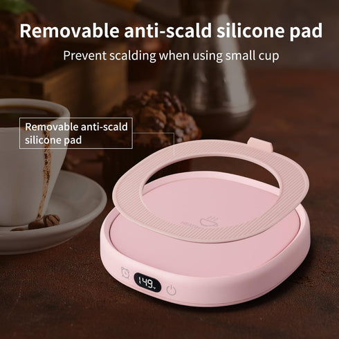 Coffee Mug Warmer & You are Awesome Mug Set, Electric Cup Warmer for Desk with 3 Temperature Settings, 8-Hours Auto