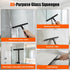 VACFAM Shower Squeegee for Glass Doors,All-One-Piece Silicone Squeegee for Shower Glass with Mobile Hook,Household