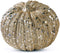 K&K Interiors 40610A 4.5 Inch Champagne Glitter Pumpkin by K&K Interiors
