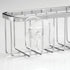 iDesign Gia Kitchen Sink Suction Holder for Sponges, Scrubbers, Soap, Set of 2, Stainless Steel