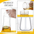 850 ml Set 30 oz (3 Set) Bedside Water Carafe with Glass Night Water Carafe Clear Glass Carafe with Cup Nightstand