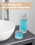 DmmyAlzx Set, 21.6 Oz 6 Oz Bedside Water Carafe and Glass Mouthwash Dispenser for Bathroom, Glass Water Bottles