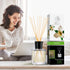 Jasmine Reed Diffuser with Natural Essential Jasmine Oil - 6.8 Fl Oz, Long Lasting Fragrance Gift Set