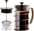 OVENTE 27 Ounce French Press Coffee & Tea Maker, Durable Borosilicate Glass, 4 Filter Stainless Steel Plunger System
