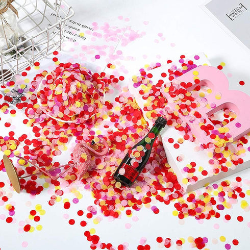 Yellow Tissue Paper Confetti, 15mm, 5000 Pcs, Biodegradable for Wedding & Birthday Party Decoration