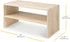 2-Shelf 24 inches Whitmor Wood Stackable Shoe Rack, White Oak