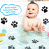Mudder 20 Pcs Non Slip Bathtub Stickers, Shower Floor Safety Adhesive Paw Decals for Tubs, Anti Slip Applique