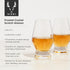 Viski Footed Crystal Scotch Glasses, Set of 2, Premium Liquor Drinking Glass, 8 oz Whiskey Bourbon Gift Set