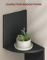 Set 2, 4-Tier VASAGLE of Corner Shelves Wall Mount, Floating Corner Bookshelves, Plant Shelves for Bedroom, Living