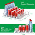 SZNLZQ Glide,12oz 16oz 20oz-Soda 25 Drink Organizer for Fridge-White Automatic Pusher Dispenser for Fridge-Holds up