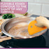 Zoie + Chloe Multipurpose Silicone Bowl Scraper - Gray, 7x3.75, for Cleaning Mixing Bowls and Baking Pan