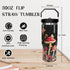 HOWSEESNOW 30oz Mushroom Tumbler with Handle and Straw, Mushroom Insulated Leak Proof Travel Coffee Mug, Reusable