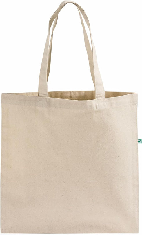 TBF 12 Pack Wholesale Recycled Canvas Tote Bags in Bulk 15x16 Heavy