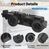 WD28X27241 Dishwasher Rack Carrier and Roller Kit for G-E Ha-ier Hot-point Dishwasher, Replaces WD12X10438, 4 Packs