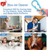 Bloss Anti-skid Jar Opener, Rubber Can Opener Kitchen Grippers for Stubborn Lids, Caps, and Bottles, Blue