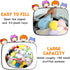 Clear Stuffed Animal Storage Bean Bag Chair Cover for Kids, Extra Large Waterparoof Beanbag Chair Cover with Zipper