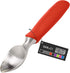 BALCI Ice Cream Scoop - Heavy Duty Stainless Steel Ice Cream Scooper with Non-Slip Rubber Grip, Dishwasher Safe, Red