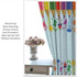 GoDazzling 42" 45" Kids Cartoon Rainbow Pencil Blackout Curtains, Cute Colorful Crayon Printed Window Drapes, for Girls
