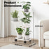 3 3 Plant Stand with Wheels Tier Metal Plant Holder Corner Flower Shelf for Multiple Plants Display Rack for Bedroom