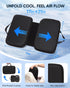 Sino Selected Ergo-Gel Airplane Seat Cushion, Gel-Infused Memory Foam Seat Cushion, Foldable Chair Cushions for Office