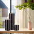 Mega Candles Unscented Solid Black Pillar Candle, Hand Poured Premium Wax, 3 Inch x 6 Inch