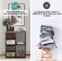 Small Fabric Dresser with 2-Tier Side Shelf, 4 Drawers Storage Units for Bedroom, Hallway Entryway Storage Cabinet