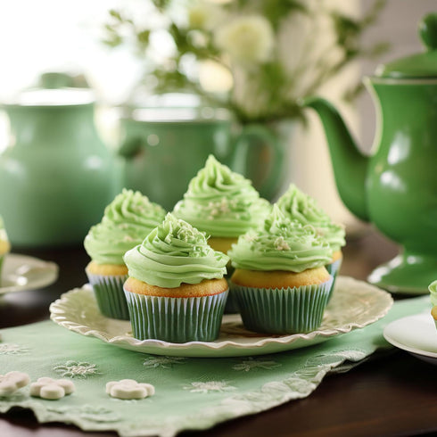 Whaline 300Pcs Green Cupcake Liners, Dark Green Baking Cups for Wedding, Baby Shower, Muffin Liners, Party Decorations
