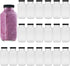 Encheng Beverages Drinking Bottles 12oz, Glass Water Bottle with Lids, Octagonal Vintage Juice Bottles 20Pack