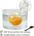 50 Pack 8.5oz Disposable Parfait Dessert Cups with Dome Lids & Black Sporks - Clear Parfait Cups for Yogurt, Fruit