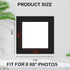 15 Pack 12x12 8x8 Black Picture Mats, Frame Mattes for Pictures Display Photo Frame Mat Core Bevel Cut Mat Board Show