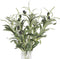 Mozeat Lens 11 Inch Olive Branches for Vases, 5 PCS Artificial Plants Olive Tree