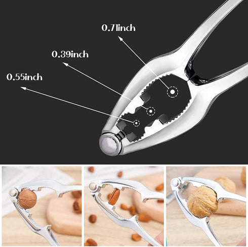 ShengTu 12 Pack Nut Crackers for Crab Legs - Crab Leg Crackers, Zinc Alloy Nut Crackers and Picks, Premium Seafood Tool