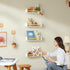 SANOA & CO. 16.5" 4-Pack (16.5 Inches) Nursery Book Shelves for Wall Nursery Wall Decor, Floating Bookshelf for Kids