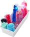Madesmart Plastic Multipurpose Storage Organizer Deep Bin, Large, White, with Handles