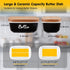 Countertop, Counter Black Butter Dish, ALELION Large Ceramic Butter Dish with Lid for Butter Keeper Container