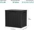 30 YITAHOME Gallon Outdoor Storage Box, Small Water Resistant Resin Deck Box, Indoor Outdoor Lockable Rattan Storage
