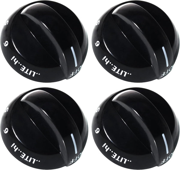 316220002 Stove Knob Assembly for Gas Oven Range, Compatible with Frigidaire Burner Accessories, 4PACK
