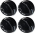 316220002 Stove Knob Assembly for Gas Oven Range, Compatible with Frigidaire Burner Accessories, 4PACK