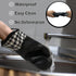 4pcs Set Oven Gloves and Pot Holder Set, Heat-Resistant 500 Degree, Non-Slip Food-Grade Long Oven Gloves