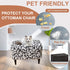Eco-Ancheng Chair Cover Stretch Ottoman Cover Rectangular Storage Ottoman Slipcover Footrest Stool Covers Ottoman